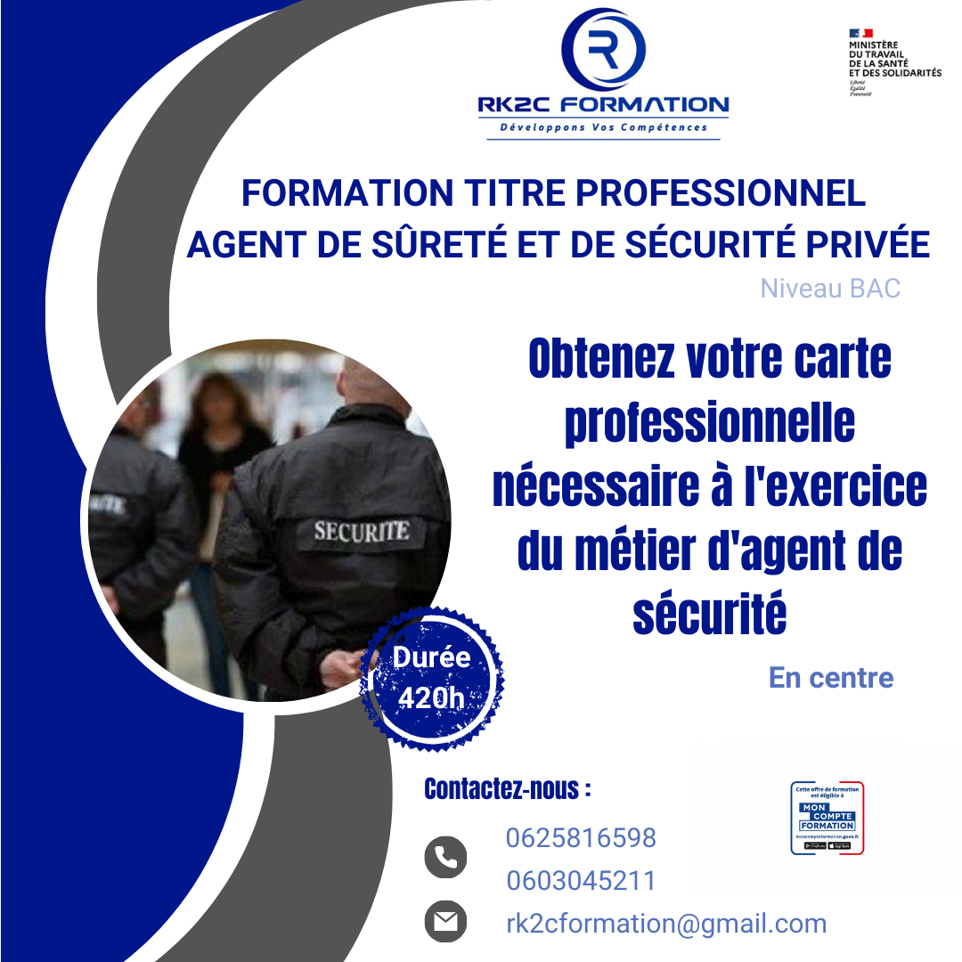 Centre de formation pour agent de sécurité Brignoles 83 Var